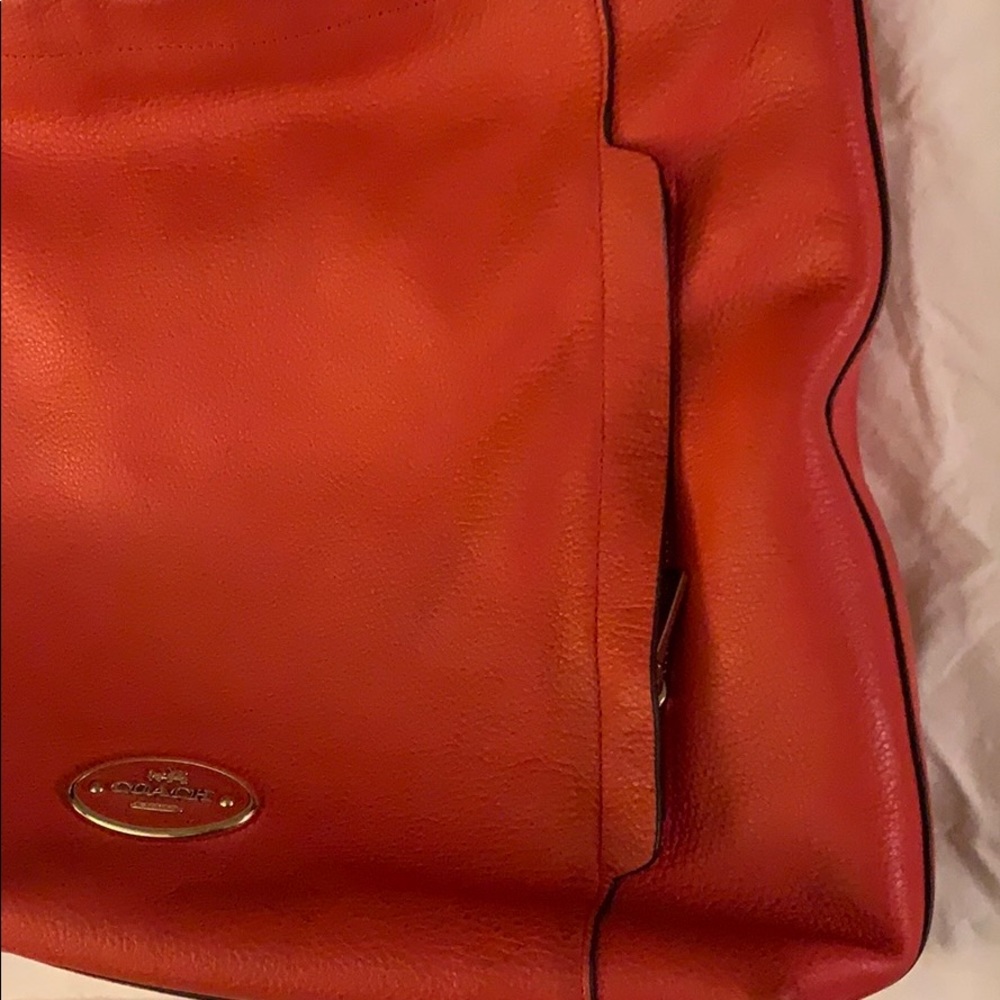 Orange Coach Tote - Picture 5 of 7